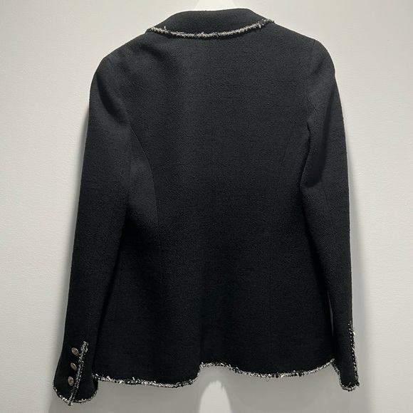 CHANEL Iconic 2005 Runway Embellished Midnight Blue Wool Blazer Vintage Jacket M - Picture 9 of 11